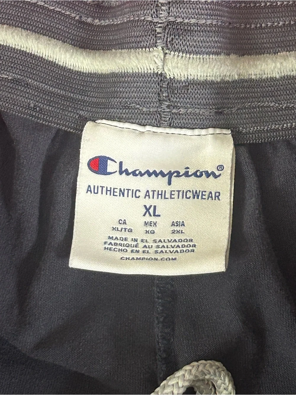 7 pairs of men's XL champion lightweight drawstring joggers